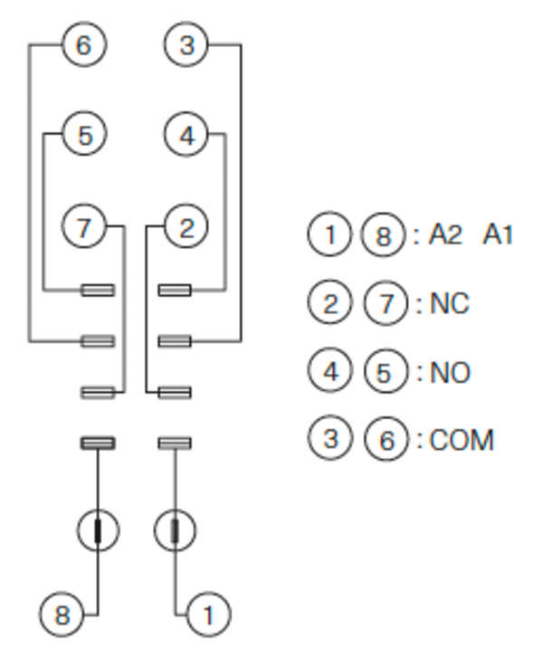 SOCKET CP 2C-PU Wiring Diagram