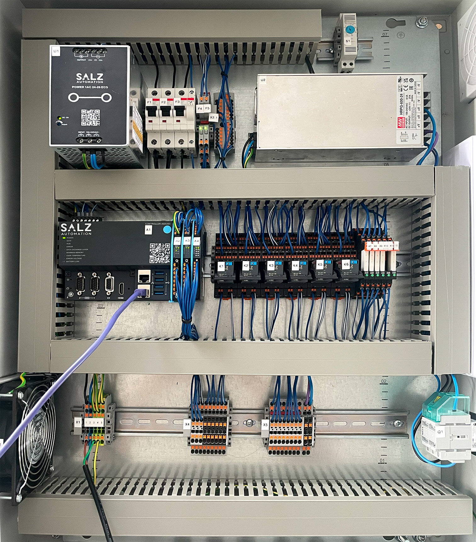 Control cabinet designed for the drone project 